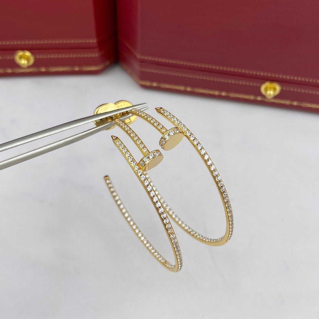 [Luxery]JUSTE EARRINGS FULL DIAMONDS 1.8MM