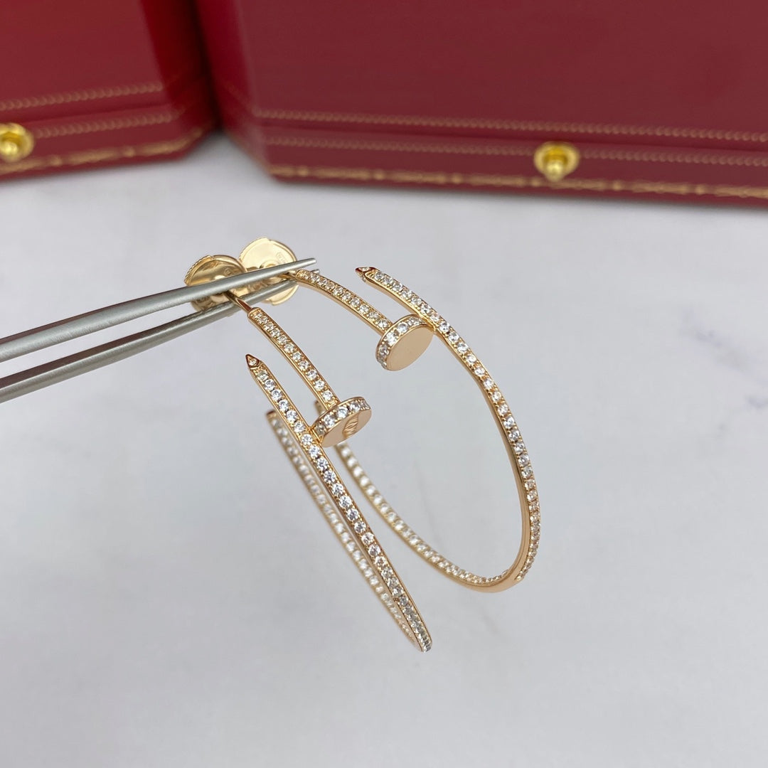 [Luxery]JUSTE EARRINGS FULL DIAMONDS 1.8MM