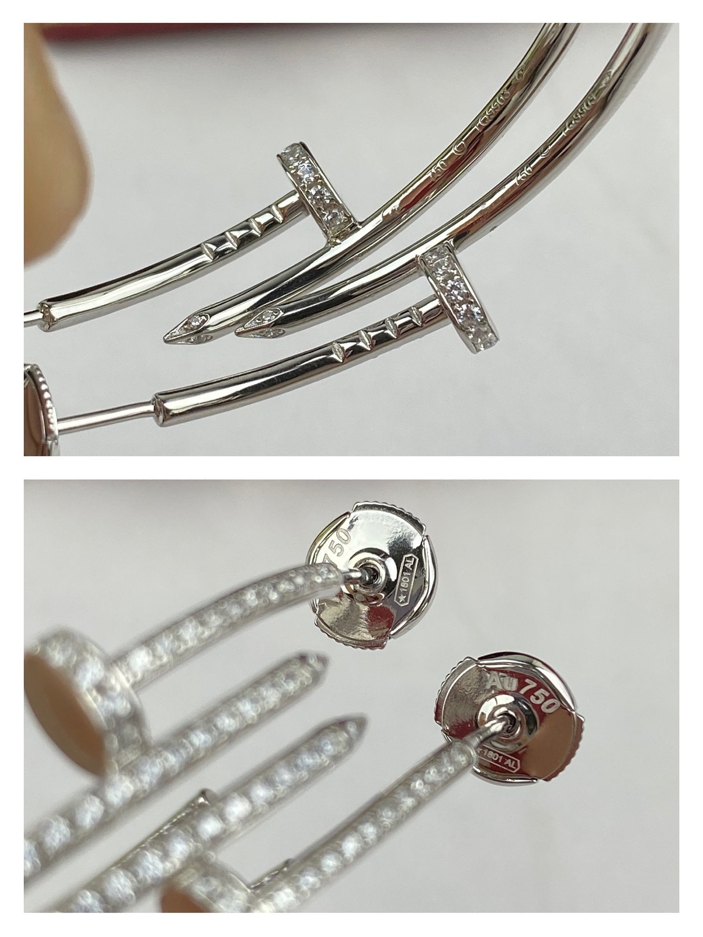 [Luxery]JUSTE EARRINGS FULL DIAMONDS 1.8MM