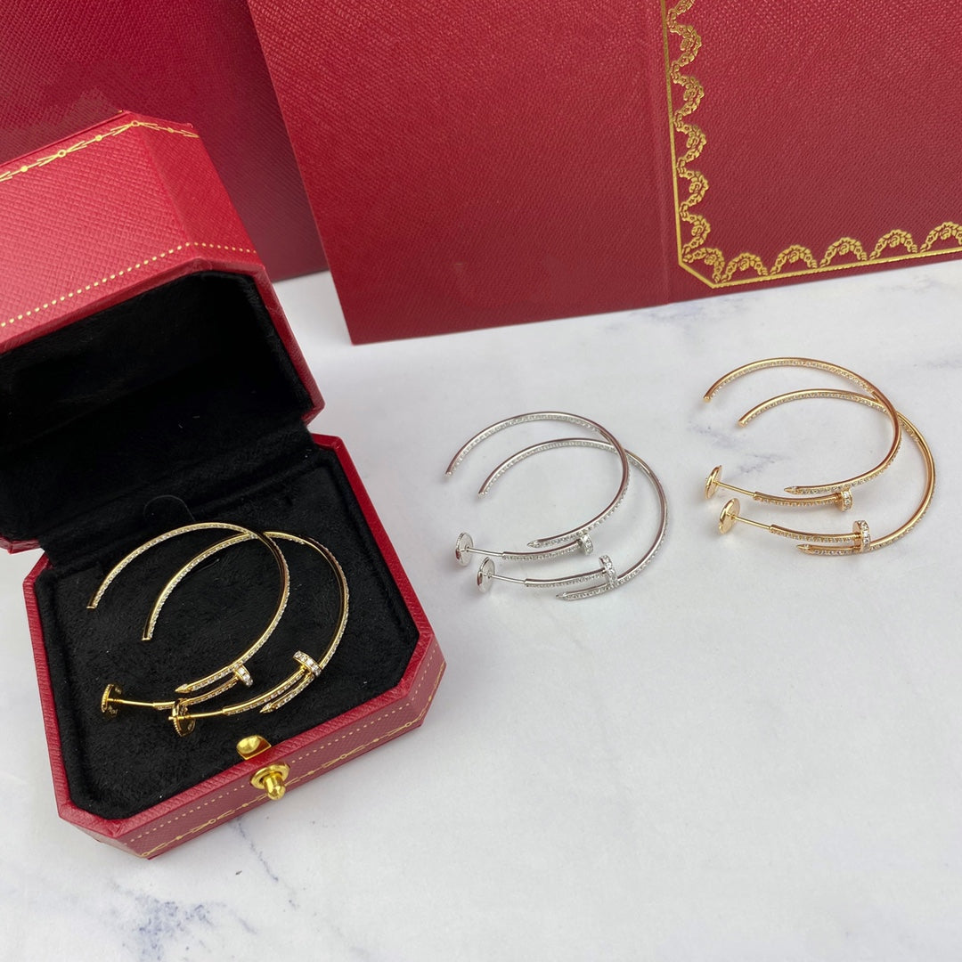 [Luxery]JUSTE EARRINGS FULL DIAMONDS 1.8MM