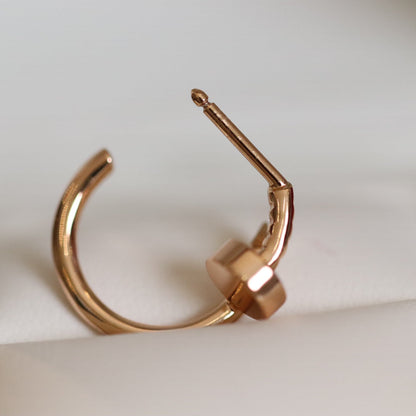 [Luxery]JUSTE EARRINGS PINK GOLD