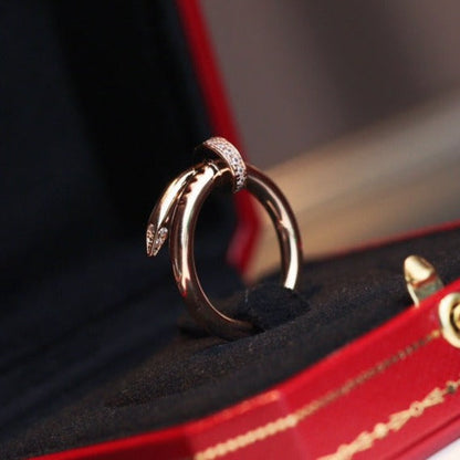 [Luxery]JUSTE RING 2.65MM PINK GOLD DIAMOND