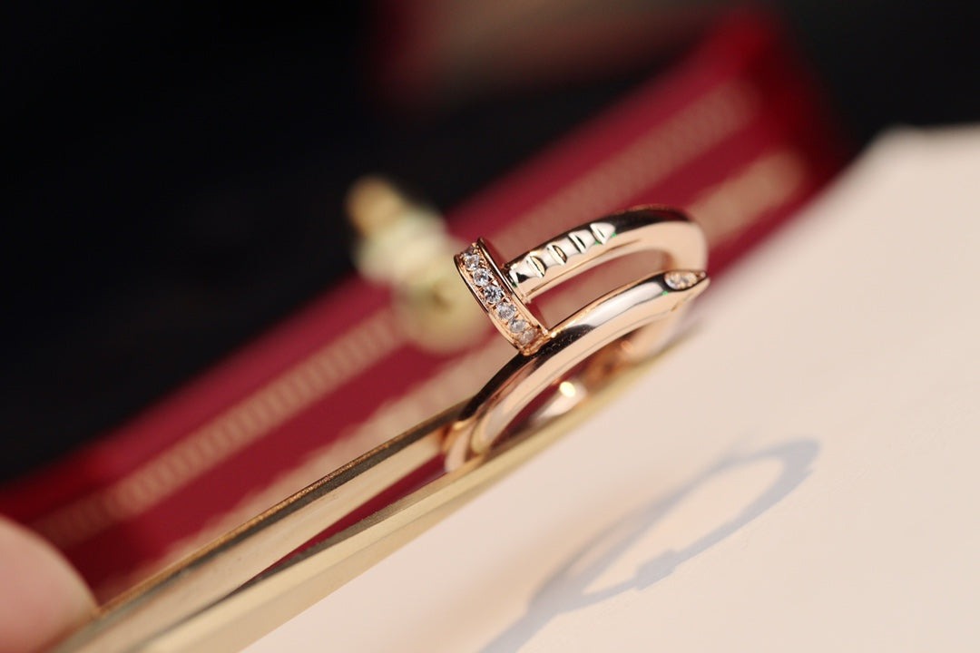 [Luxery]JUSTE RING 2.65MM PINK GOLD DIAMOND
