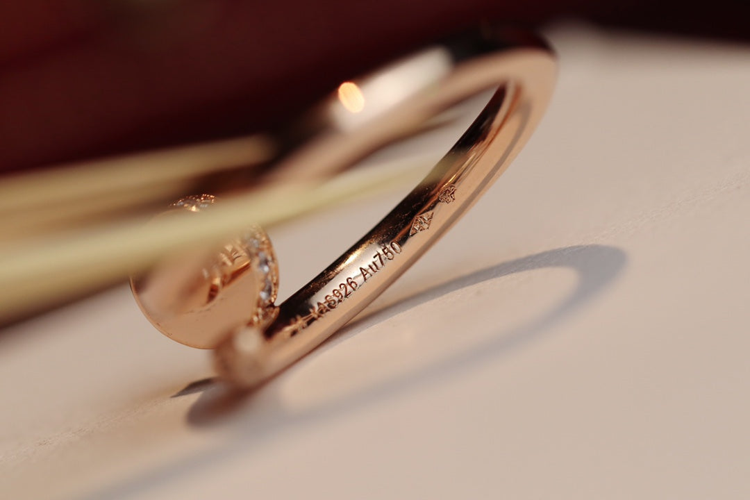 [Luxery]JUSTE RING 2.65MM PINK GOLD DIAMOND