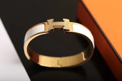 [Luxery]H BRACELET GOLD DIAMOND