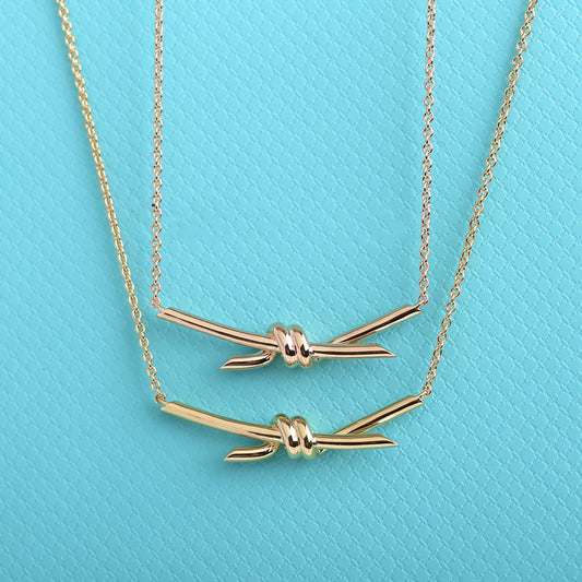 [⭐Luxery Jewels]KNOT NECKLACE GOLD