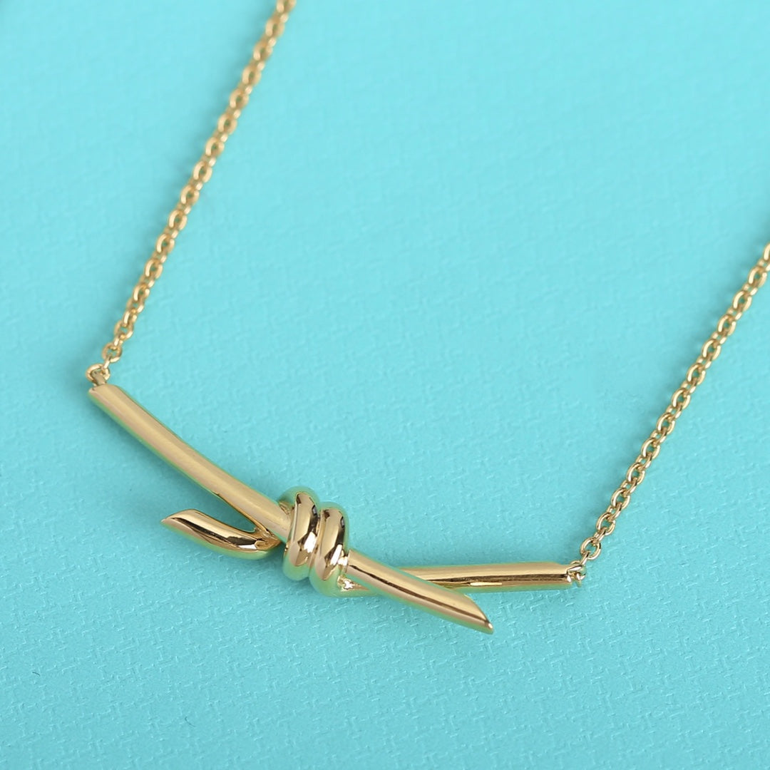 [⭐Luxery Jewels]KNOT NECKLACE GOLD