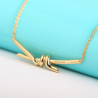 [⭐Luxery Jewels]KNOT NECKLACE GOLD