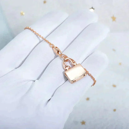 [Luxery]AMULETTE PEDANT ROSE GOLD NECKLACE