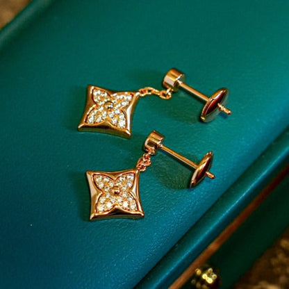 [Luxery]STAR DIAMONDS EARRINGS GOLD