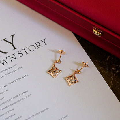 [Luxery]STAR DIAMONDS EARRINGS GOLD