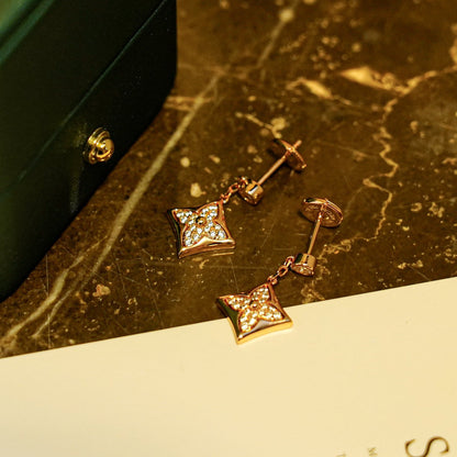 [Luxery]STAR DIAMONDS EARRINGS GOLD