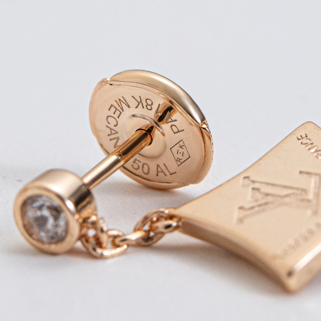 [Luxery]STAR DIAMONDS EARRINGS GOLD