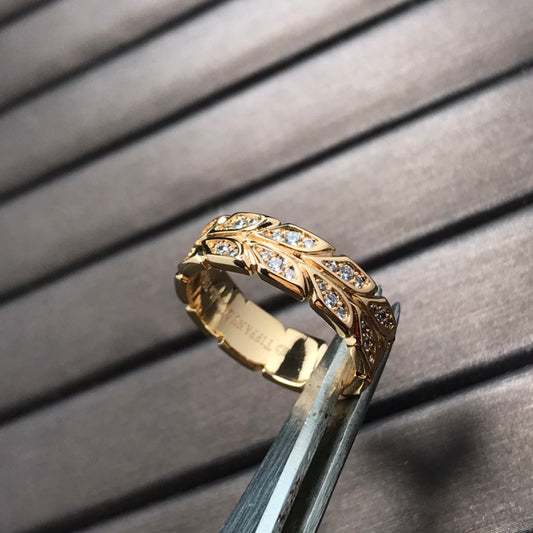 [⭐Luxery Jewels]OLIVE LEAF RING DIAMONDS