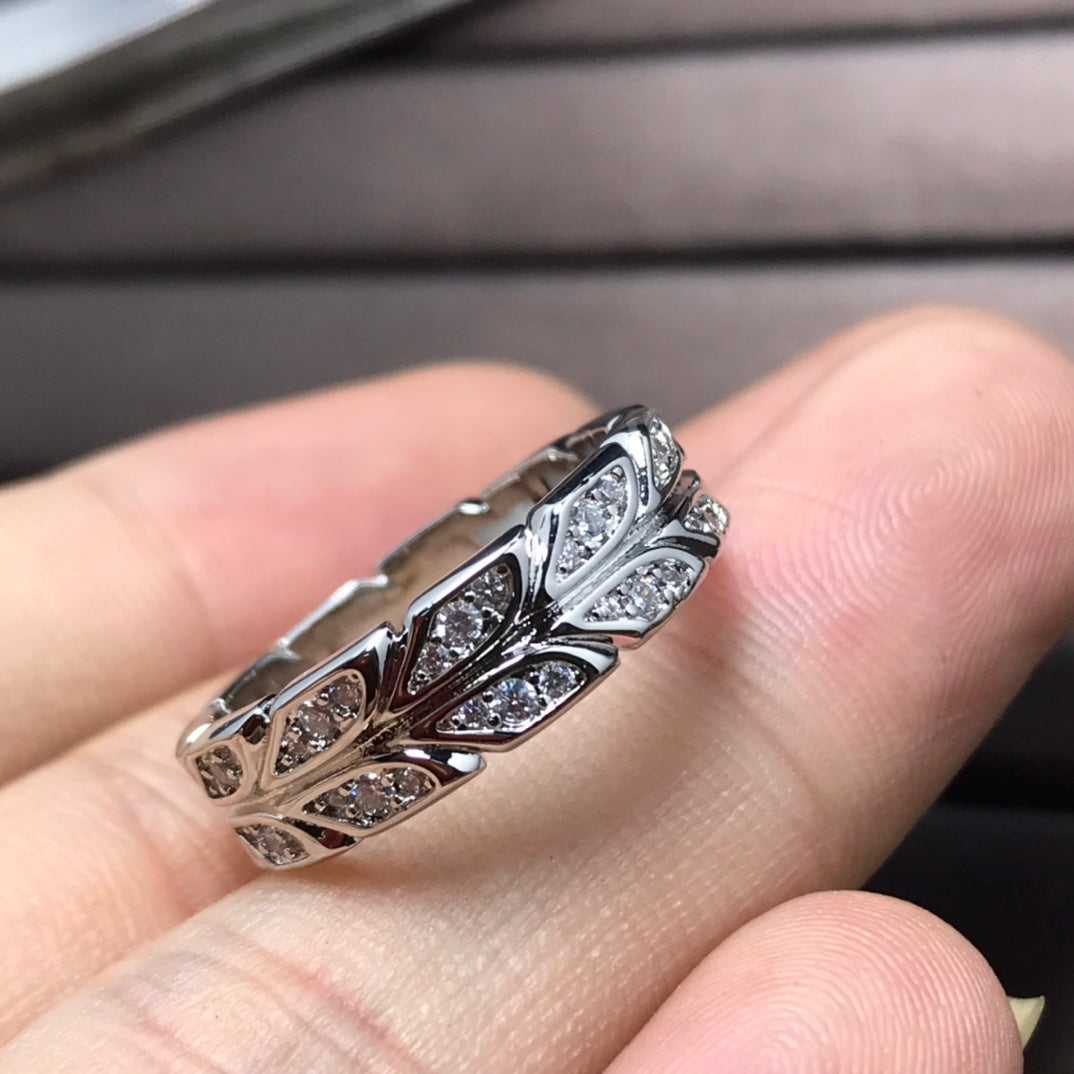 [⭐Luxery Jewels]OLIVE LEAF RING DIAMONDS