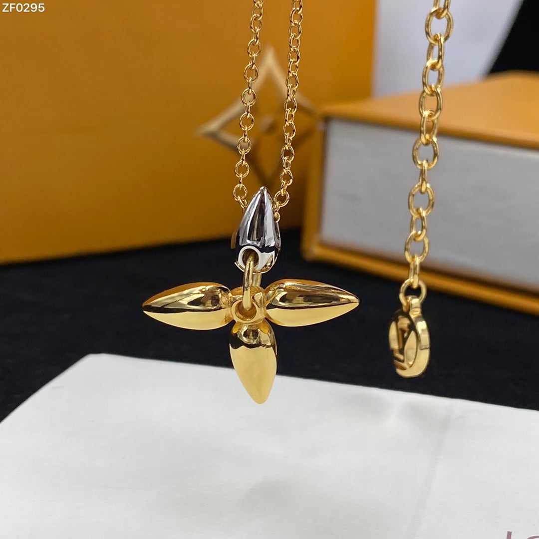 [Luxery]LOUISETTE PEDANT GOLD NECKLACE