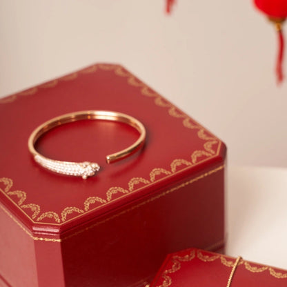 [Luxery]PANTHERE ROSE GOLD DIAMOND OPEN BRACELET