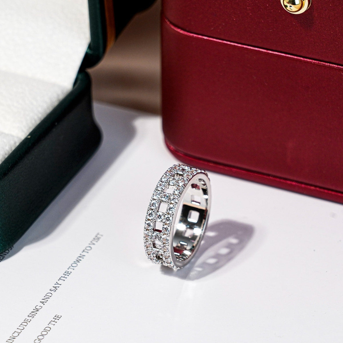 [⭐Luxery Jewels]T TRUE DIAMOND 5.5MM RING