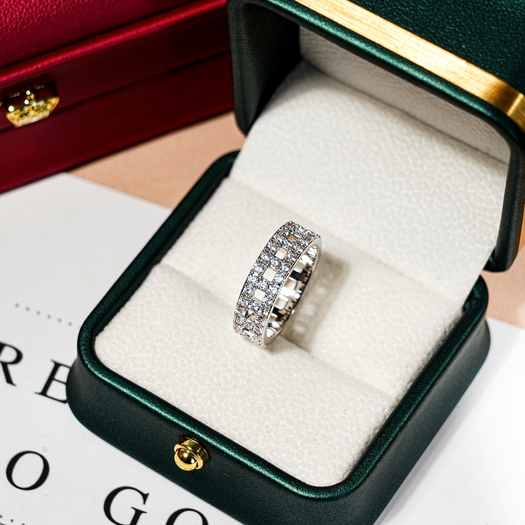 [⭐Luxery Jewels]T TRUE DIAMOND 5.5MM RING