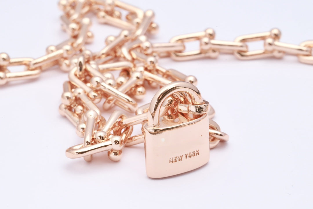 [⭐Luxery Jewels]HARDWEAR PINK GOLD WRAP NECKLACE
