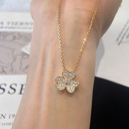 [Luxery]FLOWER DIAMOND NECKLACE