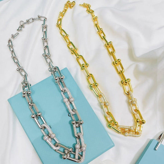 [⭐Luxery Jewels]HARDWEAR NECKLACE DIAMOND PAVED