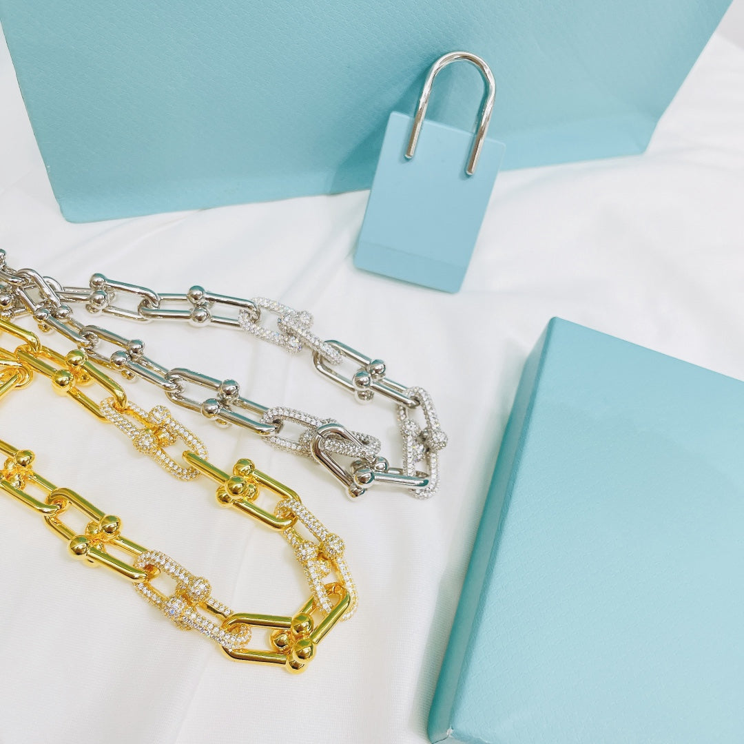 [⭐Luxery Jewels]HARDWEAR NECKLACE DIAMOND PAVED