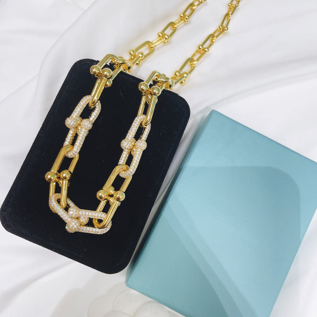 [⭐Luxery Jewels]HARDWEAR NECKLACE DIAMOND PAVED
