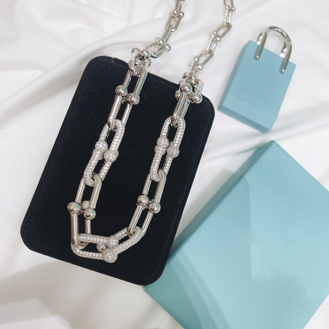 [⭐Luxery Jewels]HARDWEAR NECKLACE DIAMOND PAVED