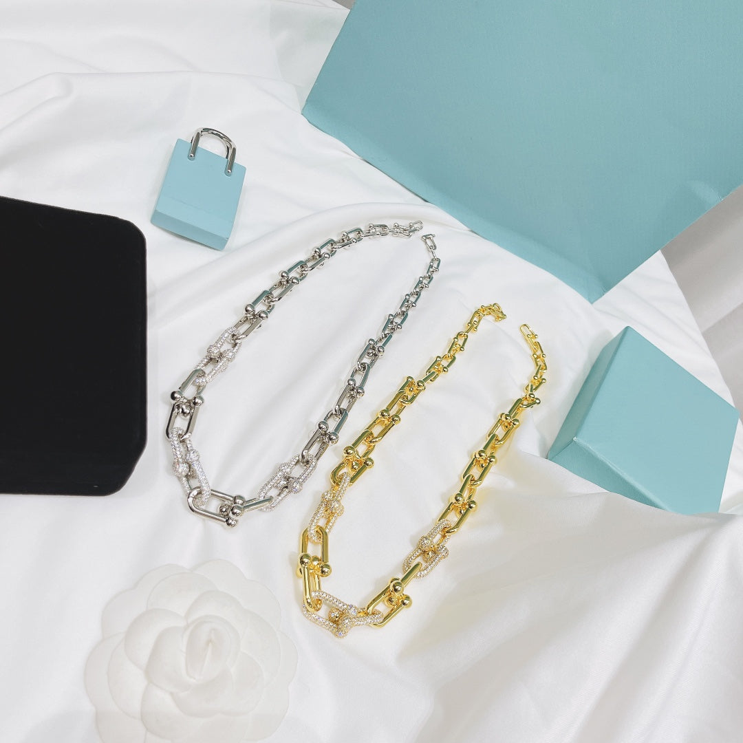 [⭐Luxery Jewels]HARDWEAR NECKLACE DIAMOND PAVED
