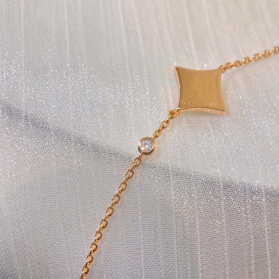 [Luxery]COLOR STAR PINK GOLD DIAMOND BRACELET