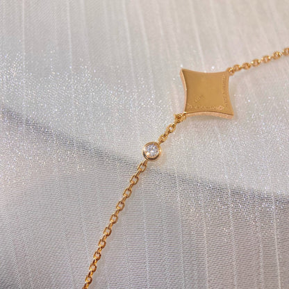 [Luxery]COLOR STAR PINK GOLD DIAMOND BRACELET