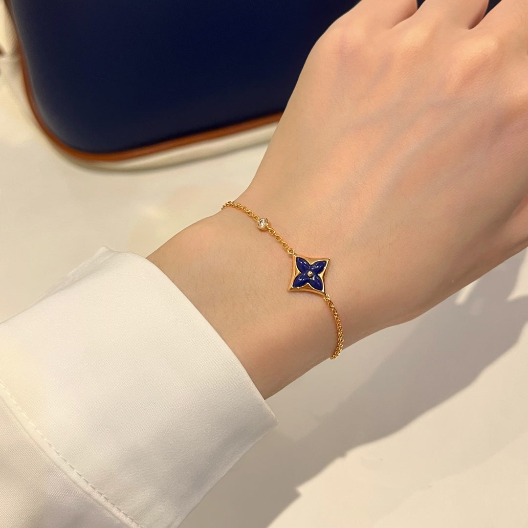 [Luxery]COLOR STAR PINK GOLD DIAMOND BRACELET
