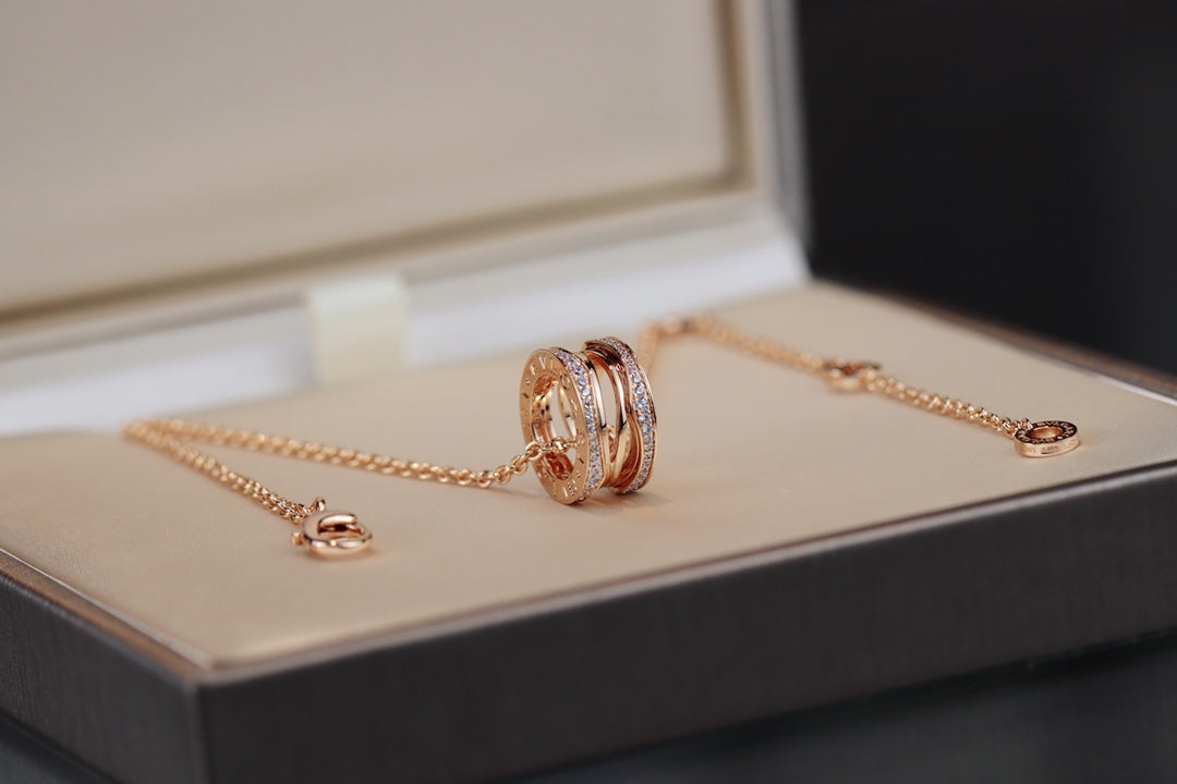[⭐Luxery]ZERO 1 PINKGOLD-HALSKETTE