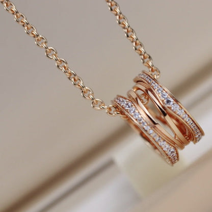 [⭐Luxery]ZERO 1 PINKGOLD-HALSKETTE