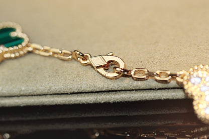 [Luxery]CLOVER 20 MOTIFS ONYX ROSE GOLD