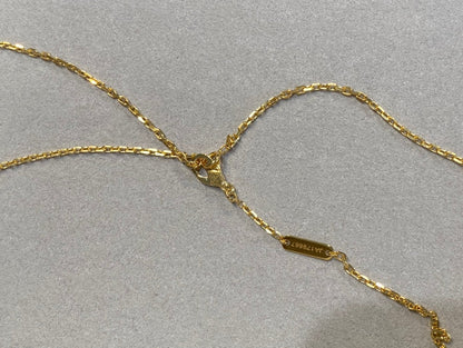 [Luxery]CLOVER 25MM NECKLACE GOLD CARNELIAN
