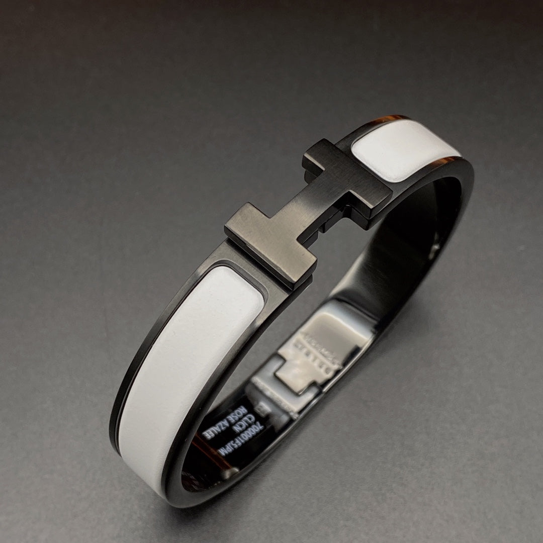 [Luxery]H BRACELET 12MM BLACK WHITE CERAMIC