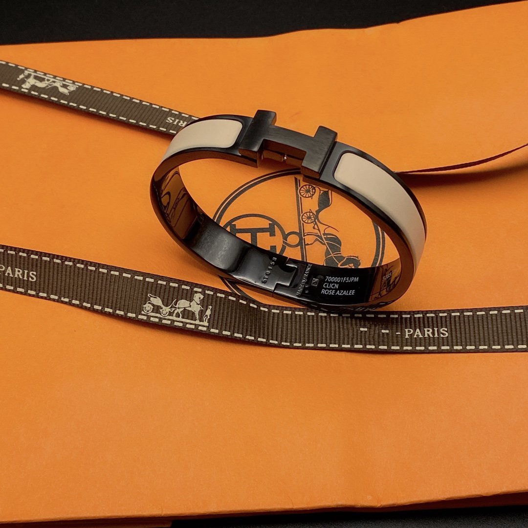[Luxery]H BRACELET 12MM BLACK BEIGE CERAMIC