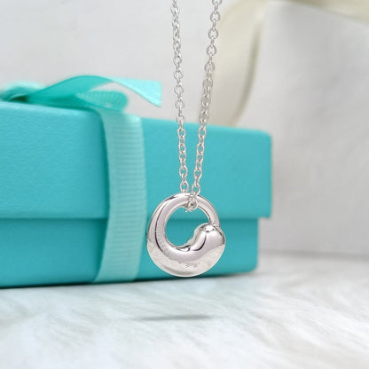 [⭐Luxery Jewels]SNAIL PEDANT SILVER NECKLACE