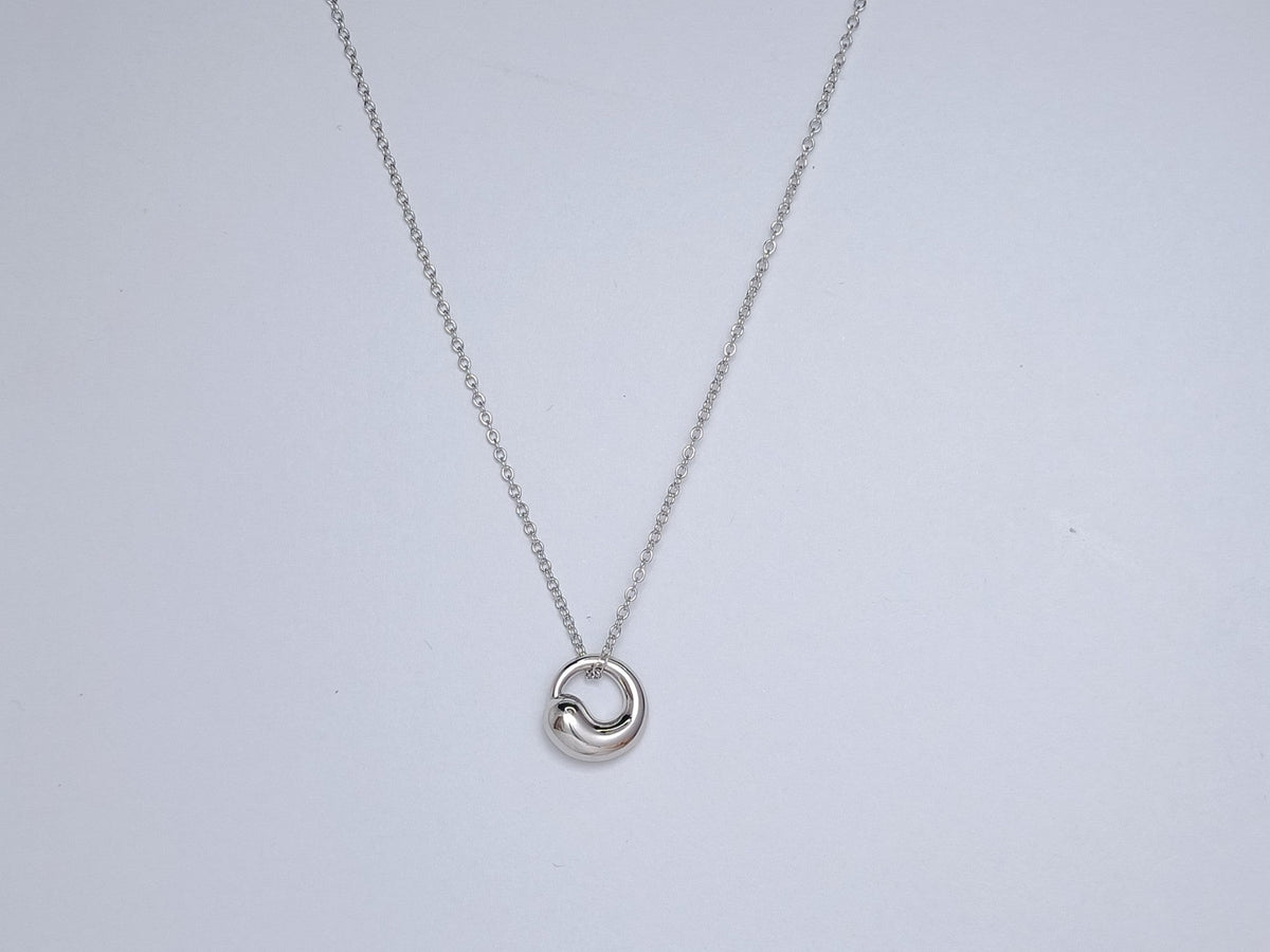 [⭐Luxery Jewels]SNAIL PEDANT SILVER NECKLACE
