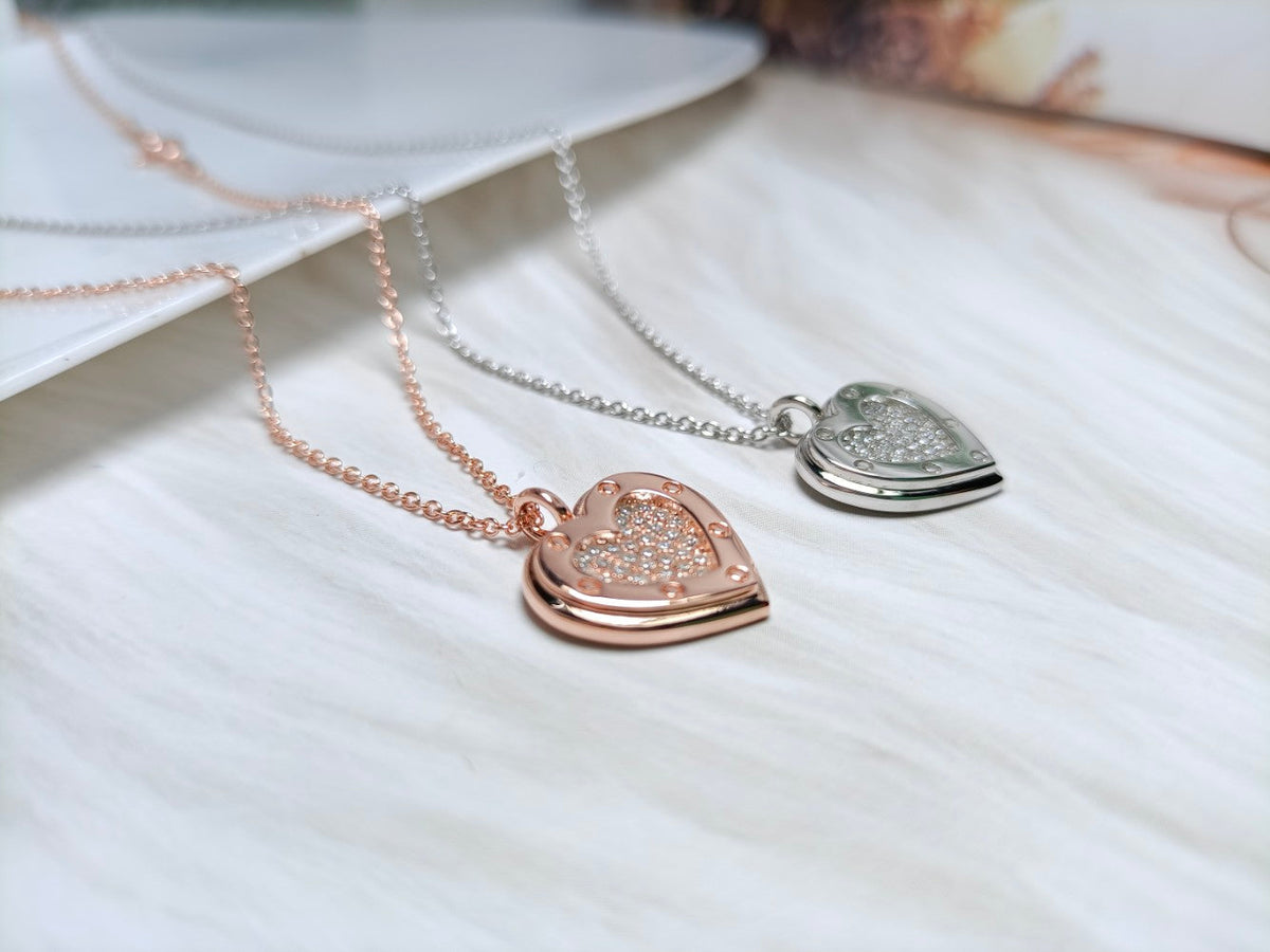 [⭐Luxery Jewels]ハートダイヤモンドペンダントネックレス