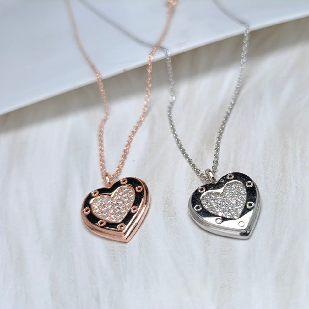 [⭐Luxery Jewels]ハートダイヤモンドペンダントネックレス