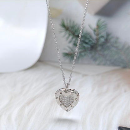 [⭐Luxery Jewels]ハートダイヤモンドペンダントネックレス