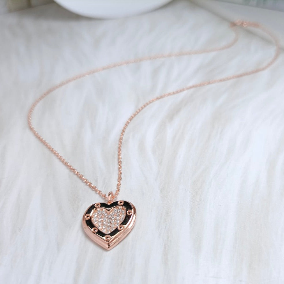 [⭐Luxery Jewels]ハートダイヤモンドペンダントネックレス