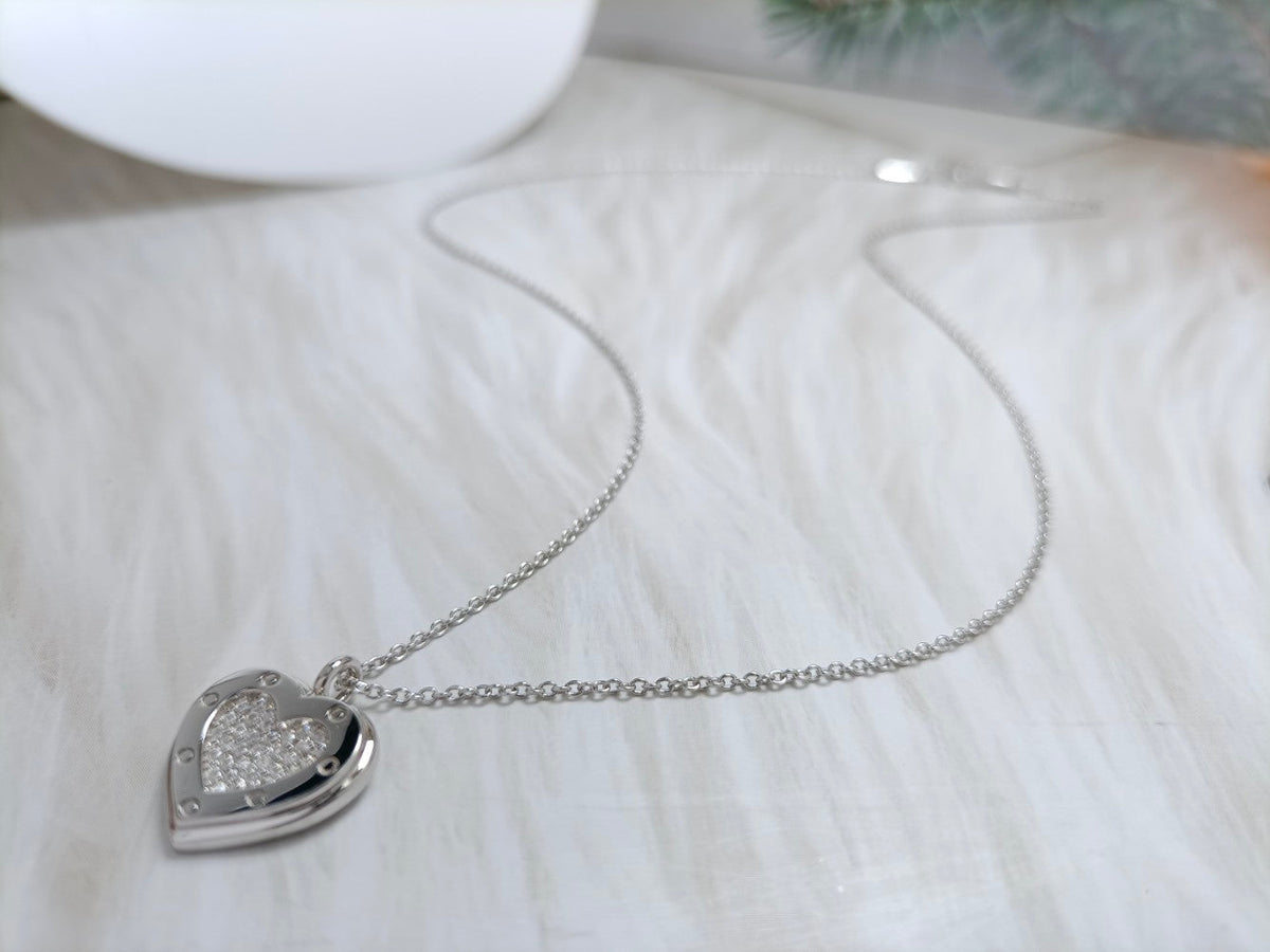 [⭐Luxery Jewels]ハートダイヤモンドペンダントネックレス