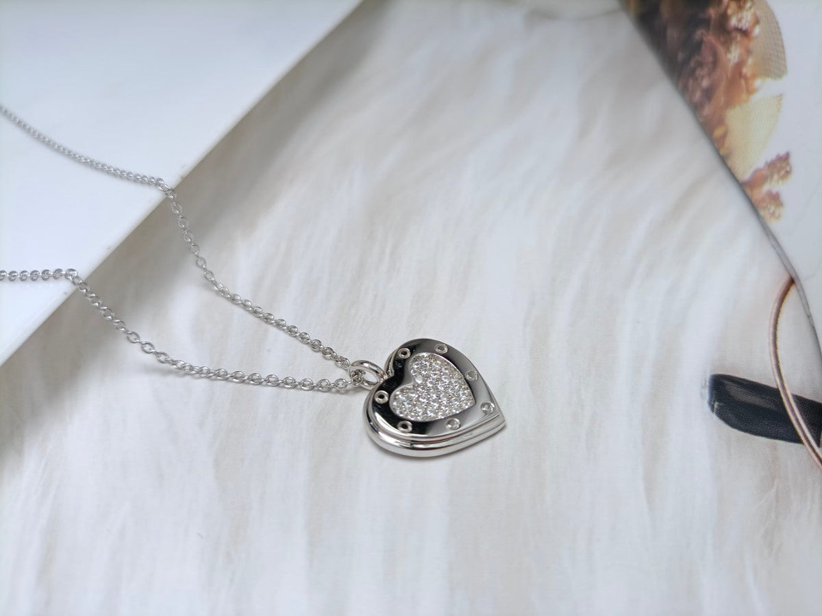 [⭐Luxery Jewels]ハートダイヤモンドペンダントネックレス