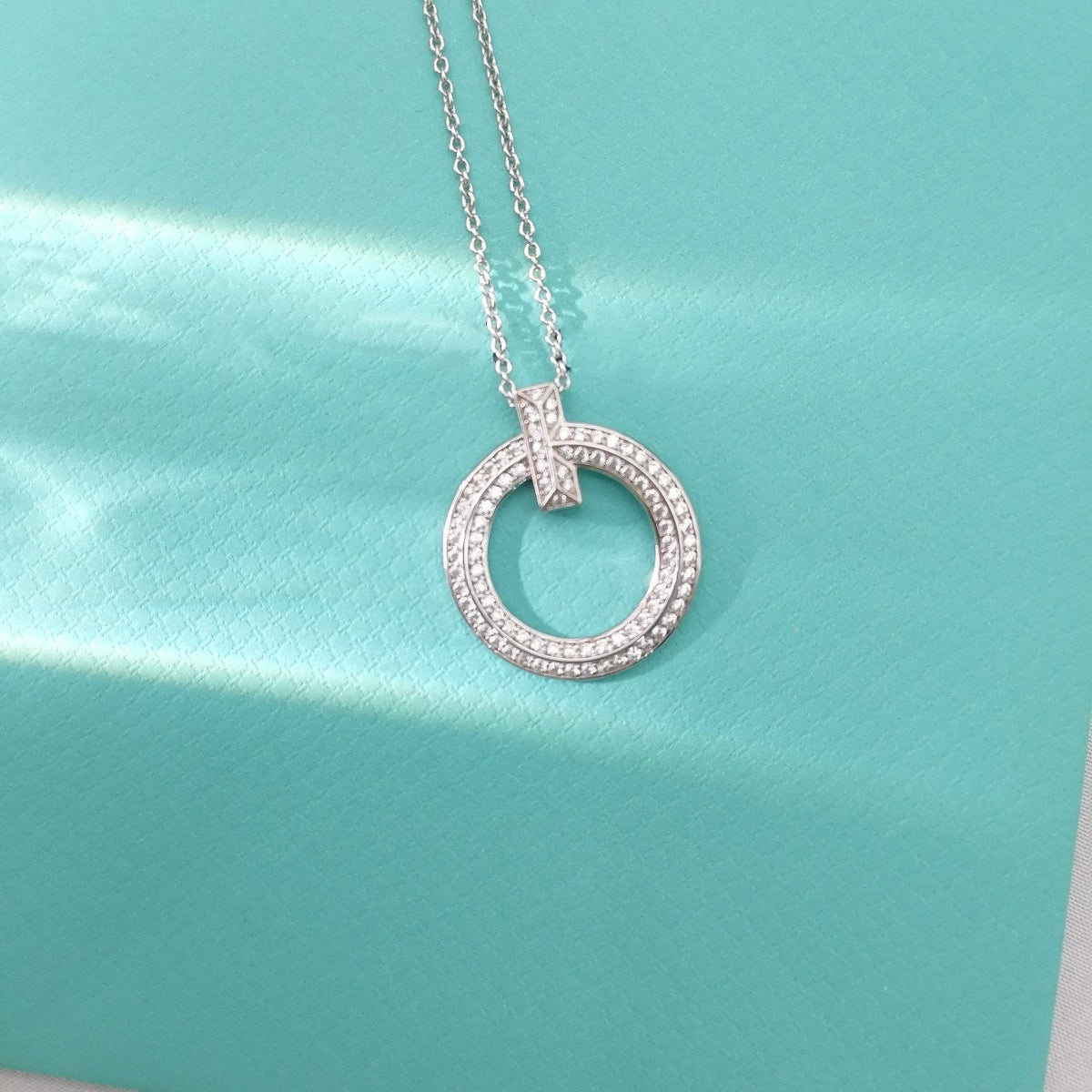 [⭐Luxery Jewels]T-DRAHT-ANHÄNGER MIT DIAMANTKETTE