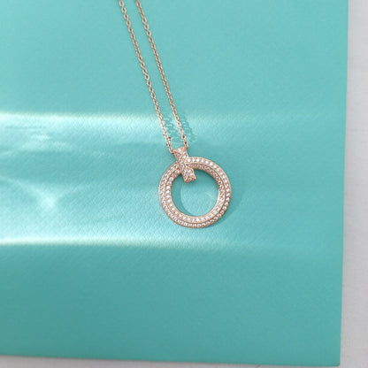 [⭐Luxery Jewels]T-DRAHT-ANHÄNGER MIT DIAMANTKETTE