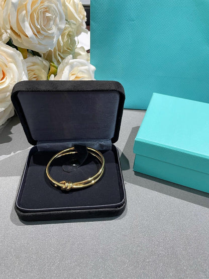 [⭐Luxery Jewels]KNOT DOUBLE ROW GOLD BRACELET